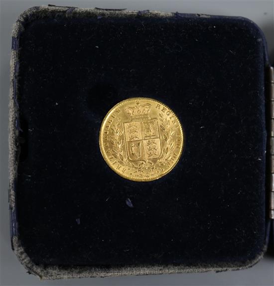 A Victoria gold sovereign, 1872, GVF